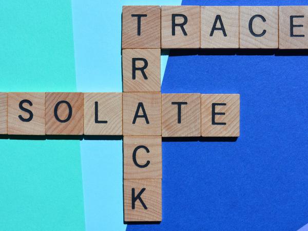Image of letters spelling trace track and isolate