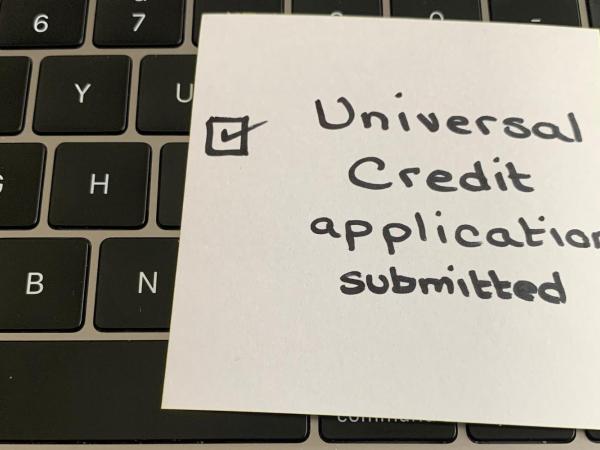 universal credit application done (c) Shutterstock / Velour Noire