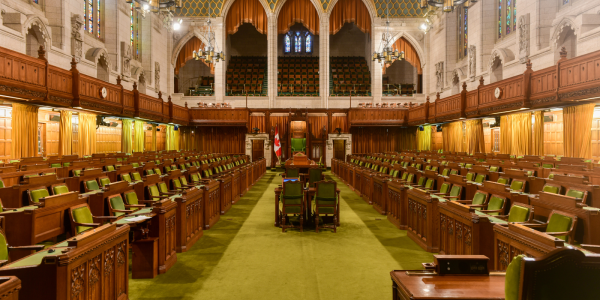 Inside of the house of commons